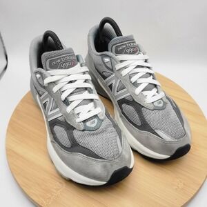 New Balance 990v6 Grey Suede Mesh Running Shoes GC990GL6 Boys 6.5 Womens 8
